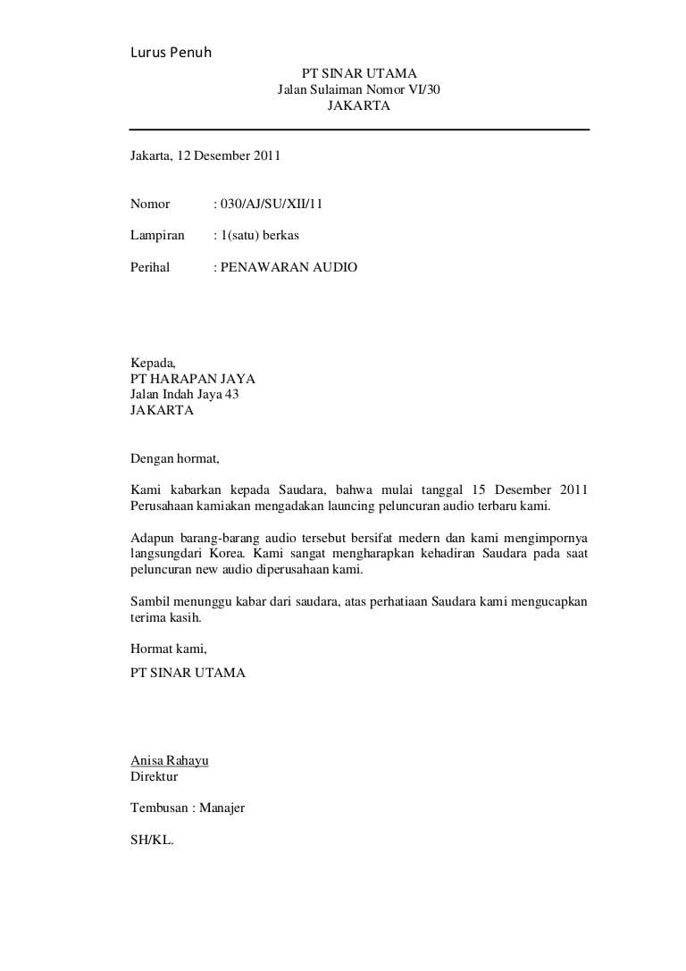 Contoh Surat Lamaran Kerja Semi Block Style Bahasa Indonesia Surat Lamaran Kerja Desain Contoh Surat 5yprrblpgz