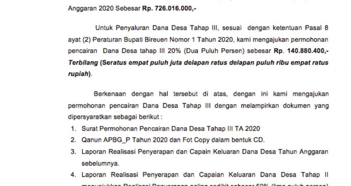 Contoh Surat Lamaran Kerja Tembusan Bupati