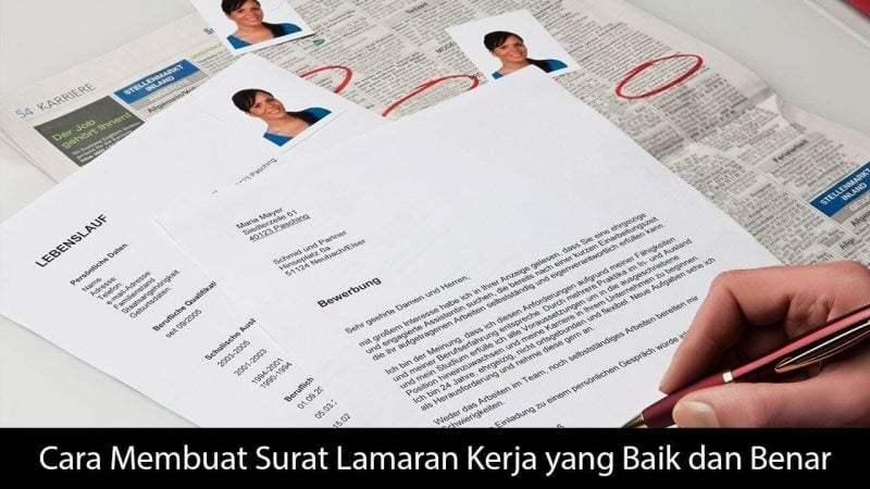 Contoh Surat Lamaran Kerja Yang Benar Modern