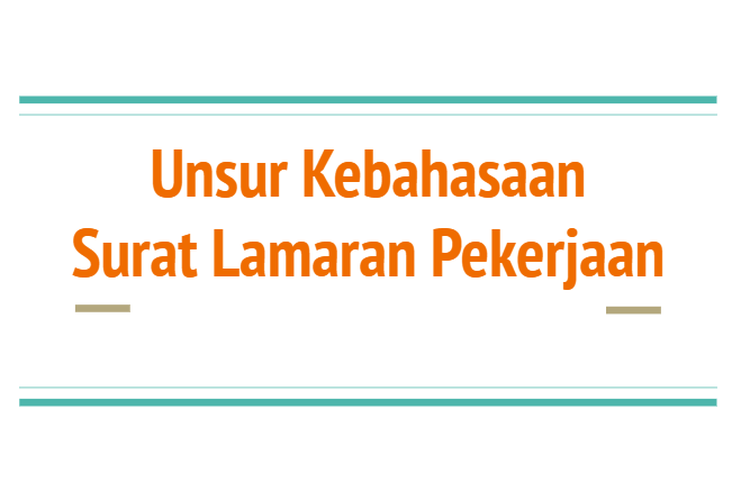 Contoh Surat Lamaran Kompas Tv