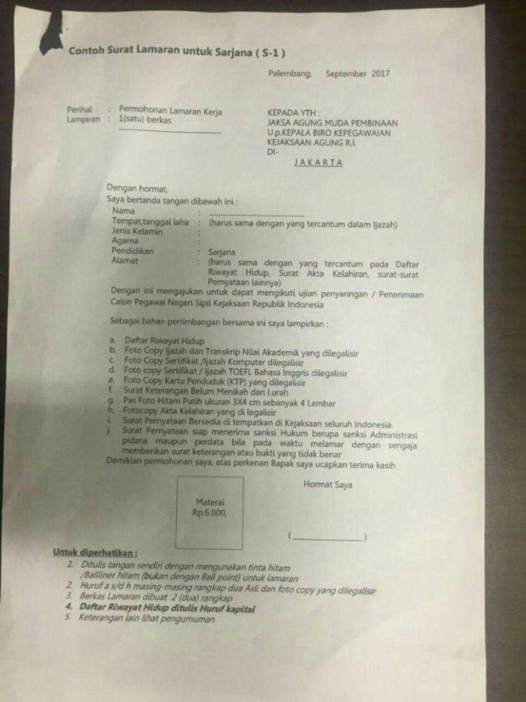 Contoh Surat Lamaran Menjadi Calon Kepala Desa Pdf