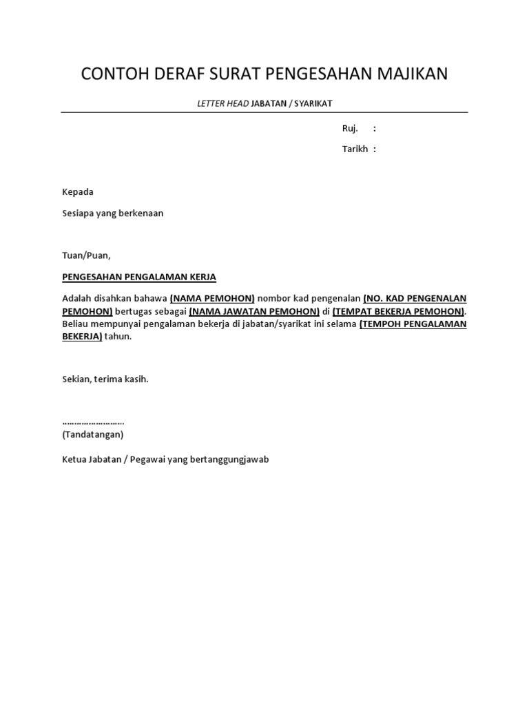 Contoh Surat Lamaran Menjadi Tu Sekolah