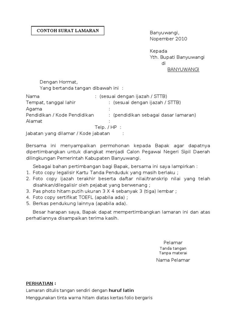 Contoh Surat Lamaran Pakai Bahasa Latin
