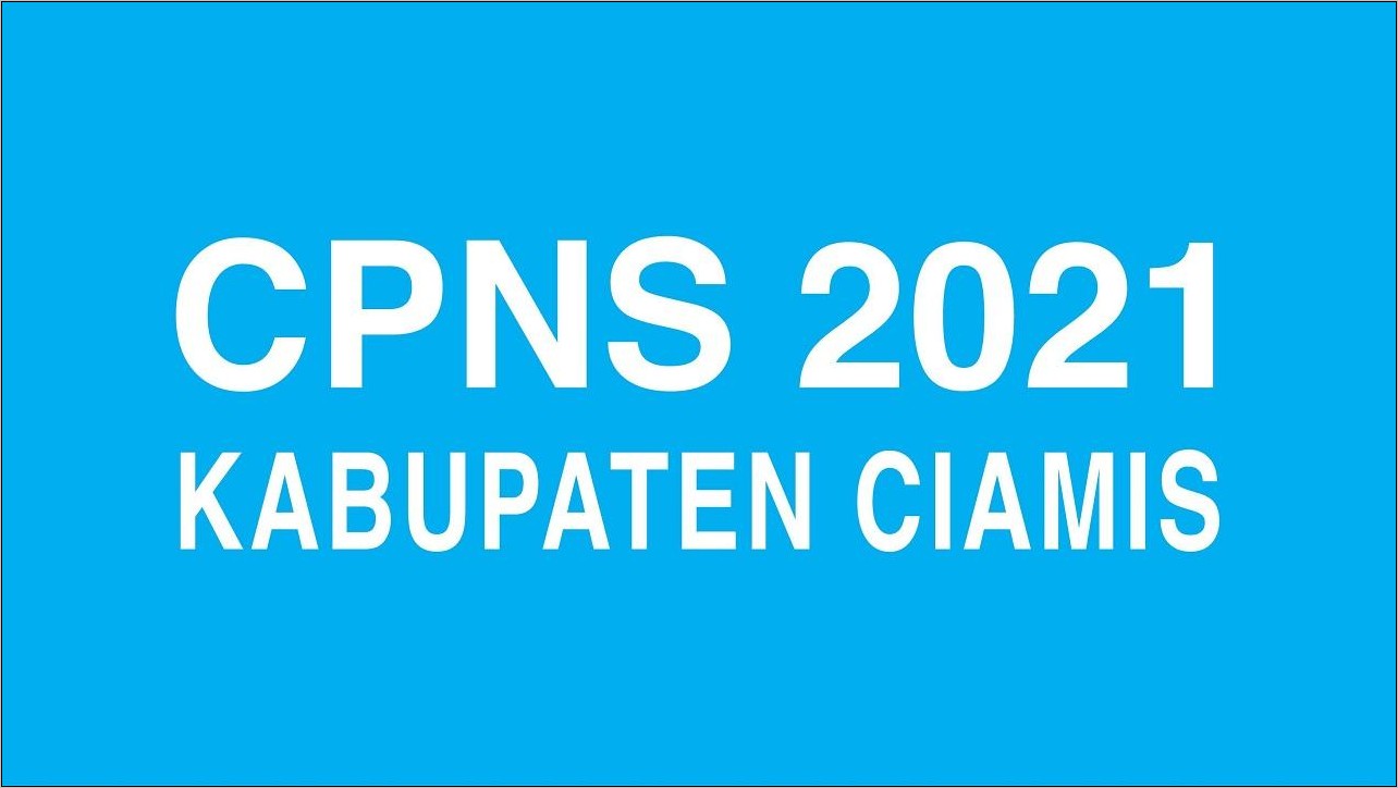 Contoh Surat Lamaran Resmi Cpns 2017