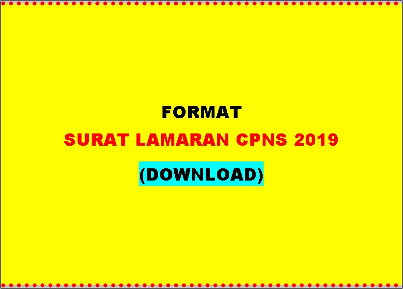 Contoh Surat Lamaran Selaksi Pns Kabupaten Sorong