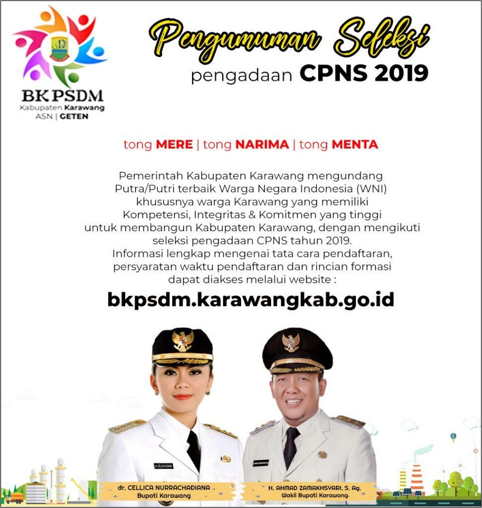 Contoh Surat Lamaran Untuk Cpns Guru Pemerintah Kabupaten 2019