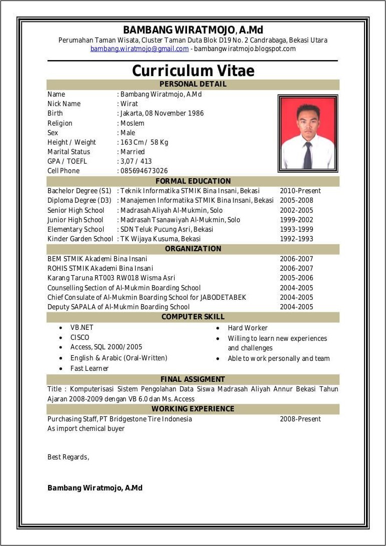 Contoh Surat Lamaran Yang Akan Di Kirim Via Email