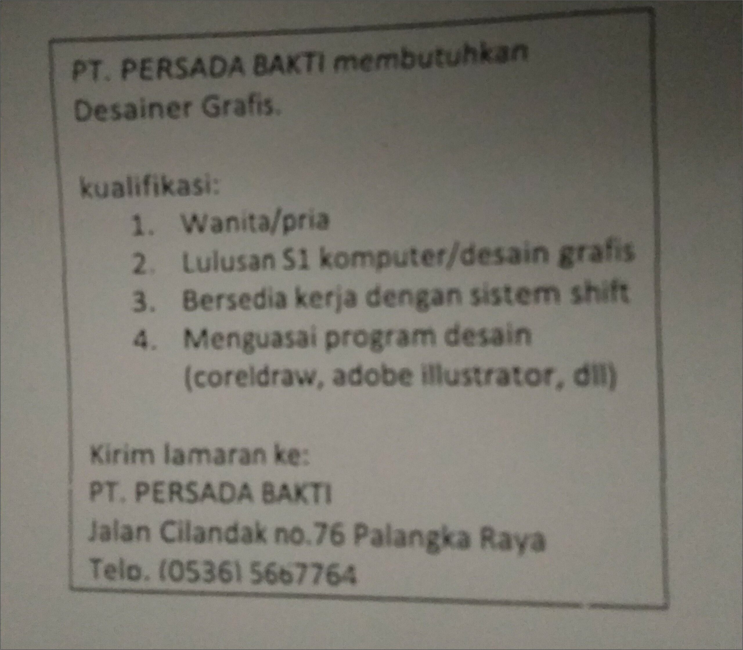 Contoh Surat Lowongan Pekerjaan Beserta Surat Lamaran Pekerjaan