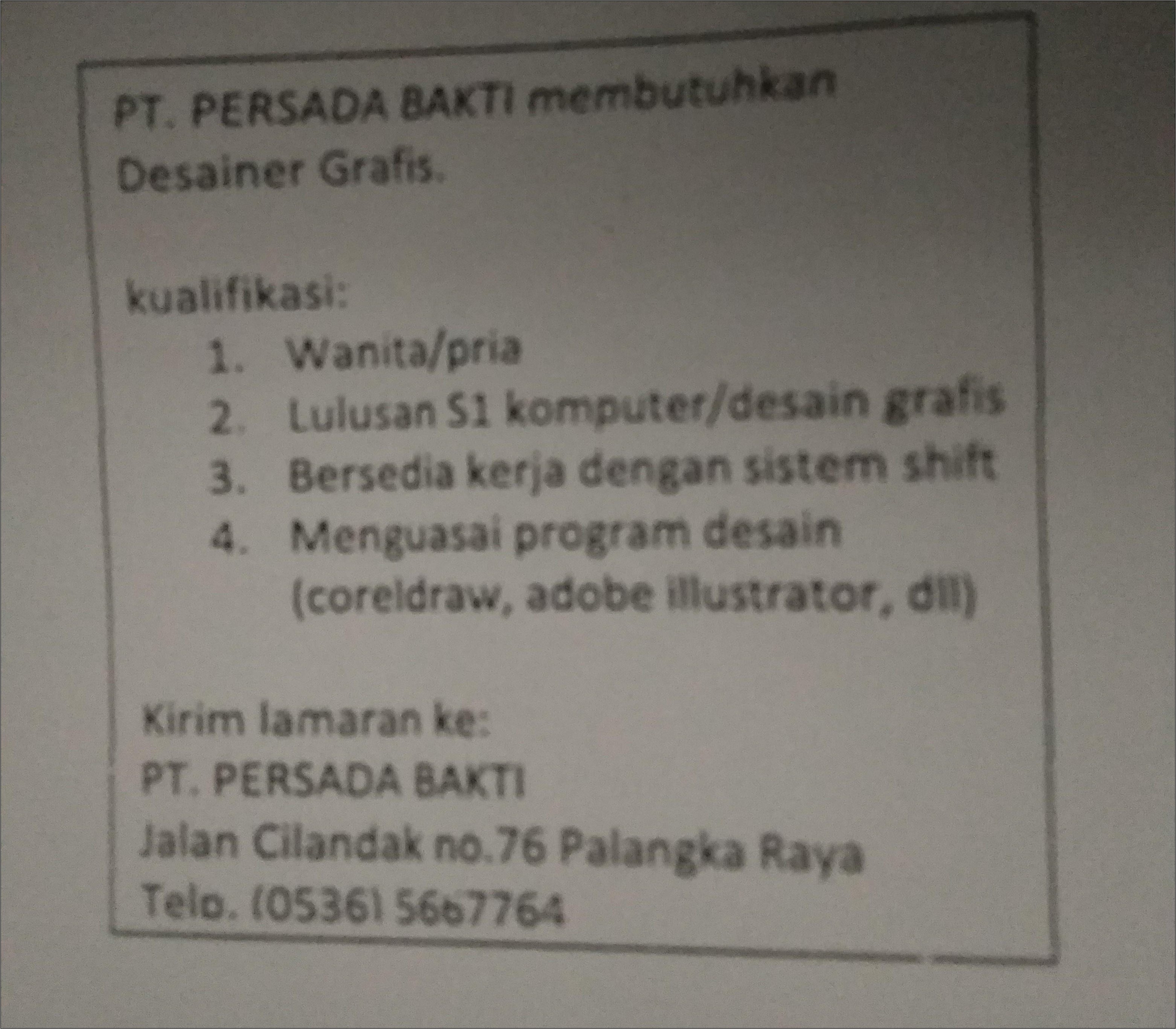 Contoh Surat Lowongan Pekerjaan Beserta Surat Lamaran Pekerjaan