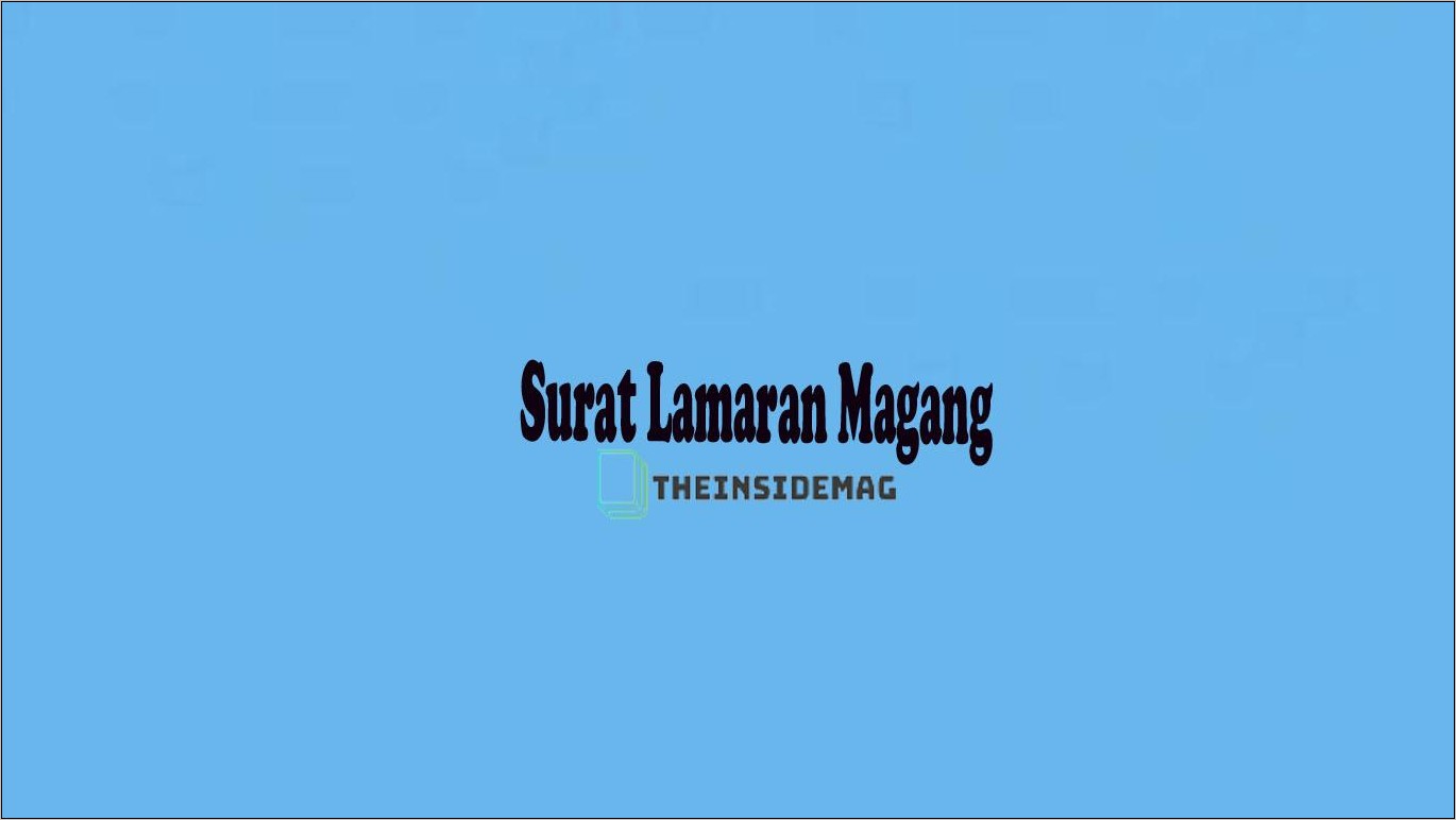 Contoh Surat Mengusulkan Pekerjaan