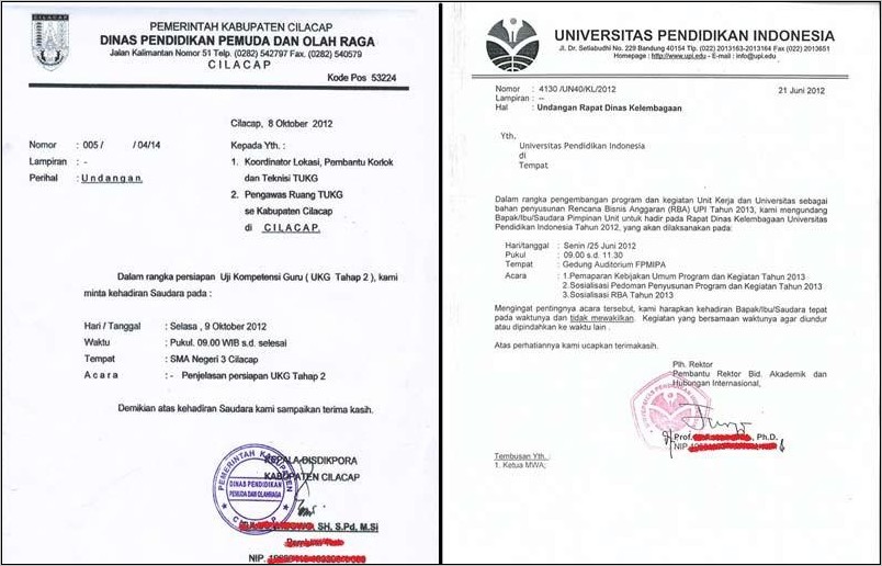 Contoh Surat Panggilan Kerja Ke Kedua