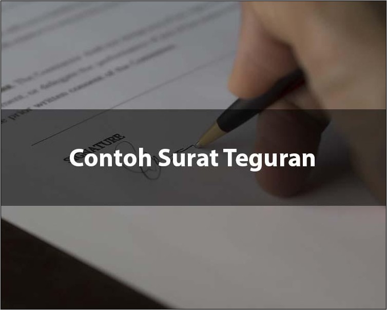 Contoh Surat Pemberitahuan Disiplin Kerja