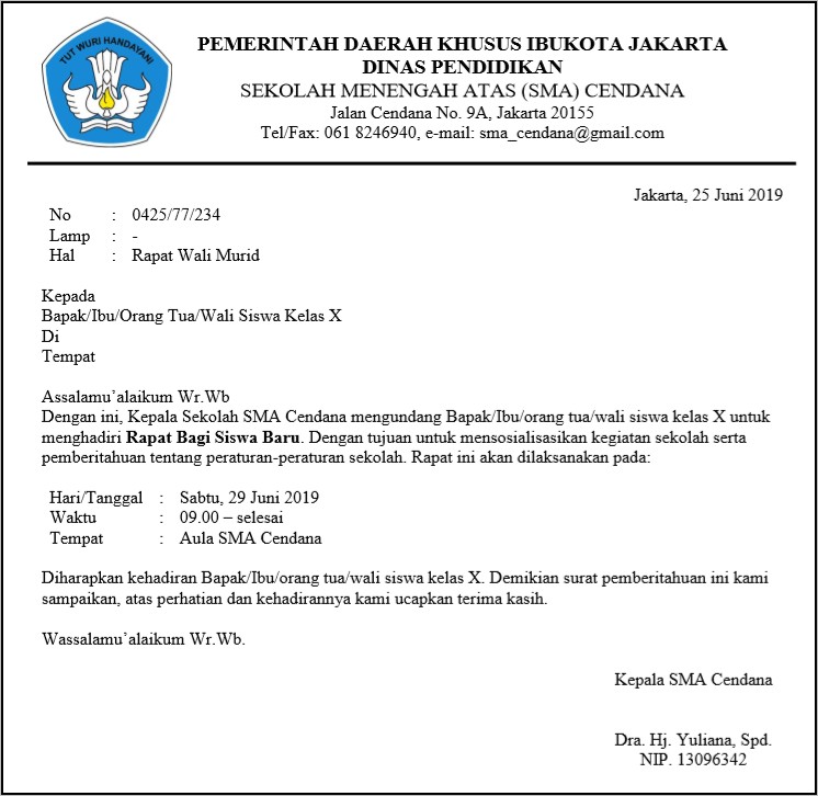 Contoh Surat Pemberitahuan Pekerjaan Proyek Dinas Pu