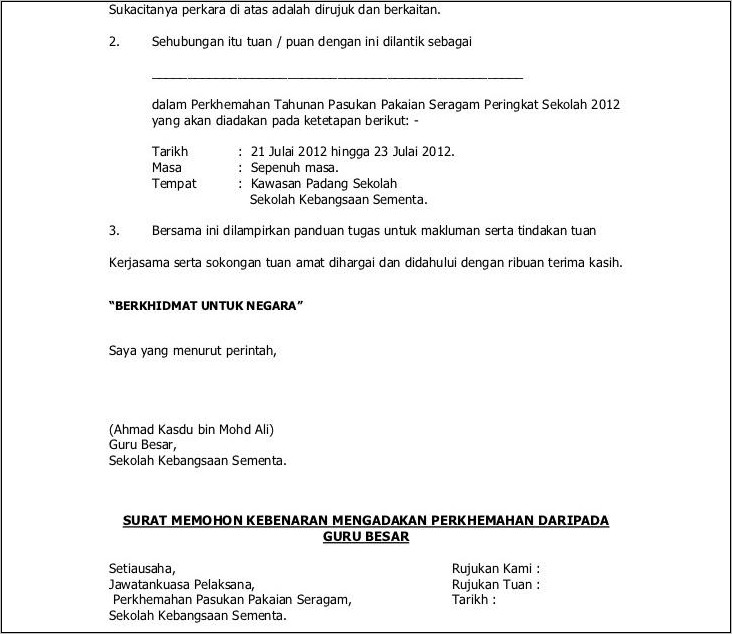 Contoh Surat Pengajuan Kerja Vendor