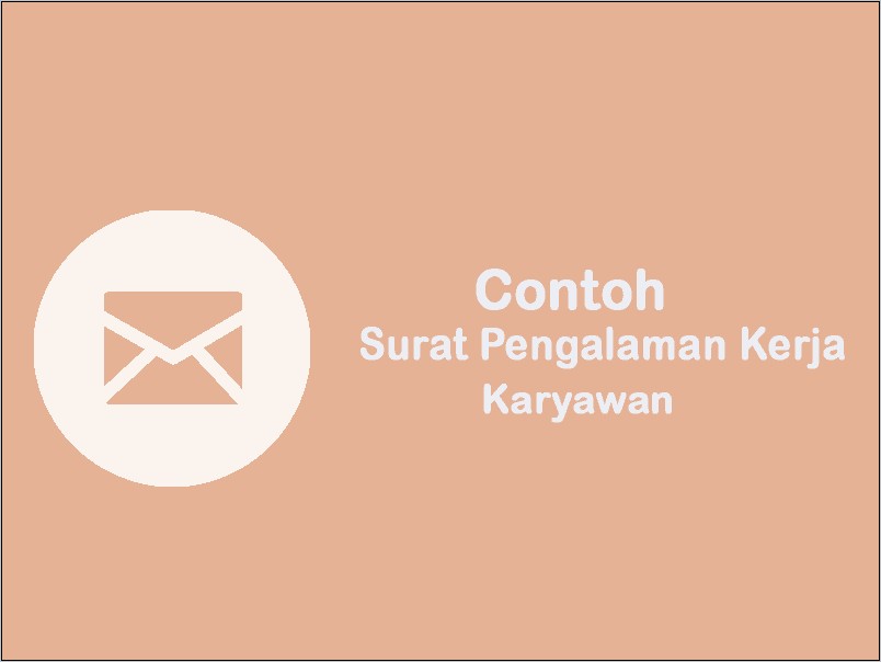 Contoh Surat Pengalaman Kerja Di Pmb
