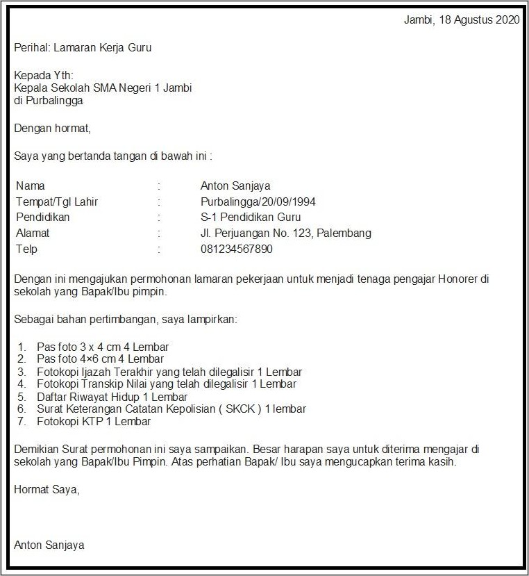 Contoh Surat Pengalaman Kerja Karena Perusahaan Sudah Ganti Nama