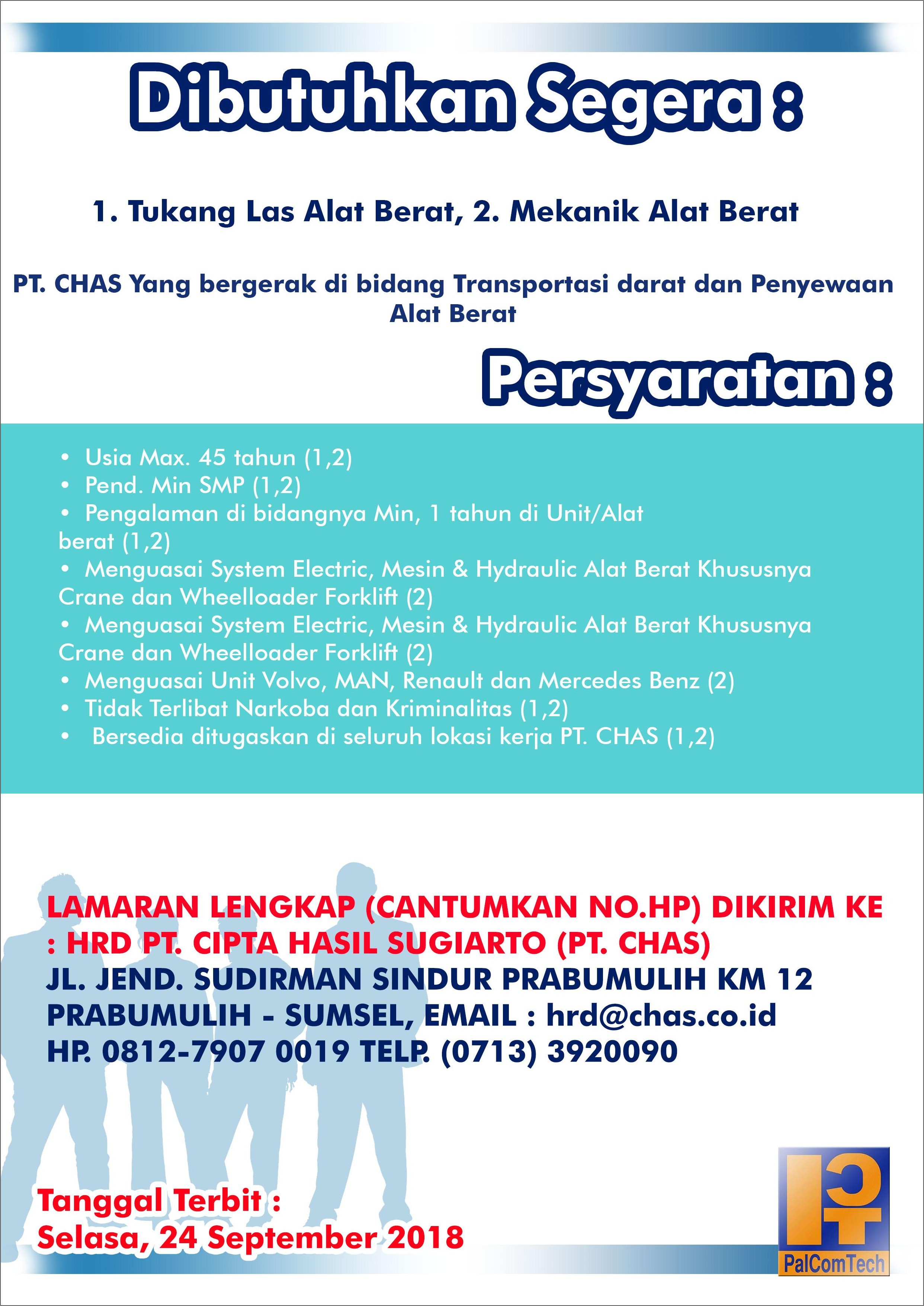 Contoh Surat Pengalaman Kerja Mekanik Alat Berat