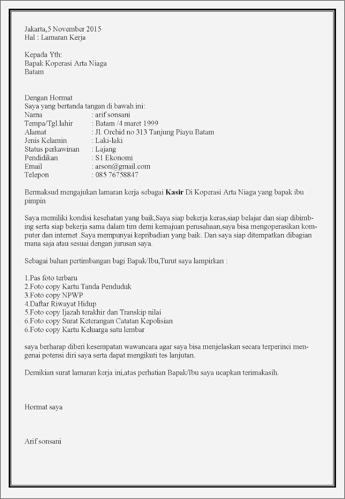 Contoh Surat Pengalaman Kerja Menjadi Pendamping Kewirausahaan