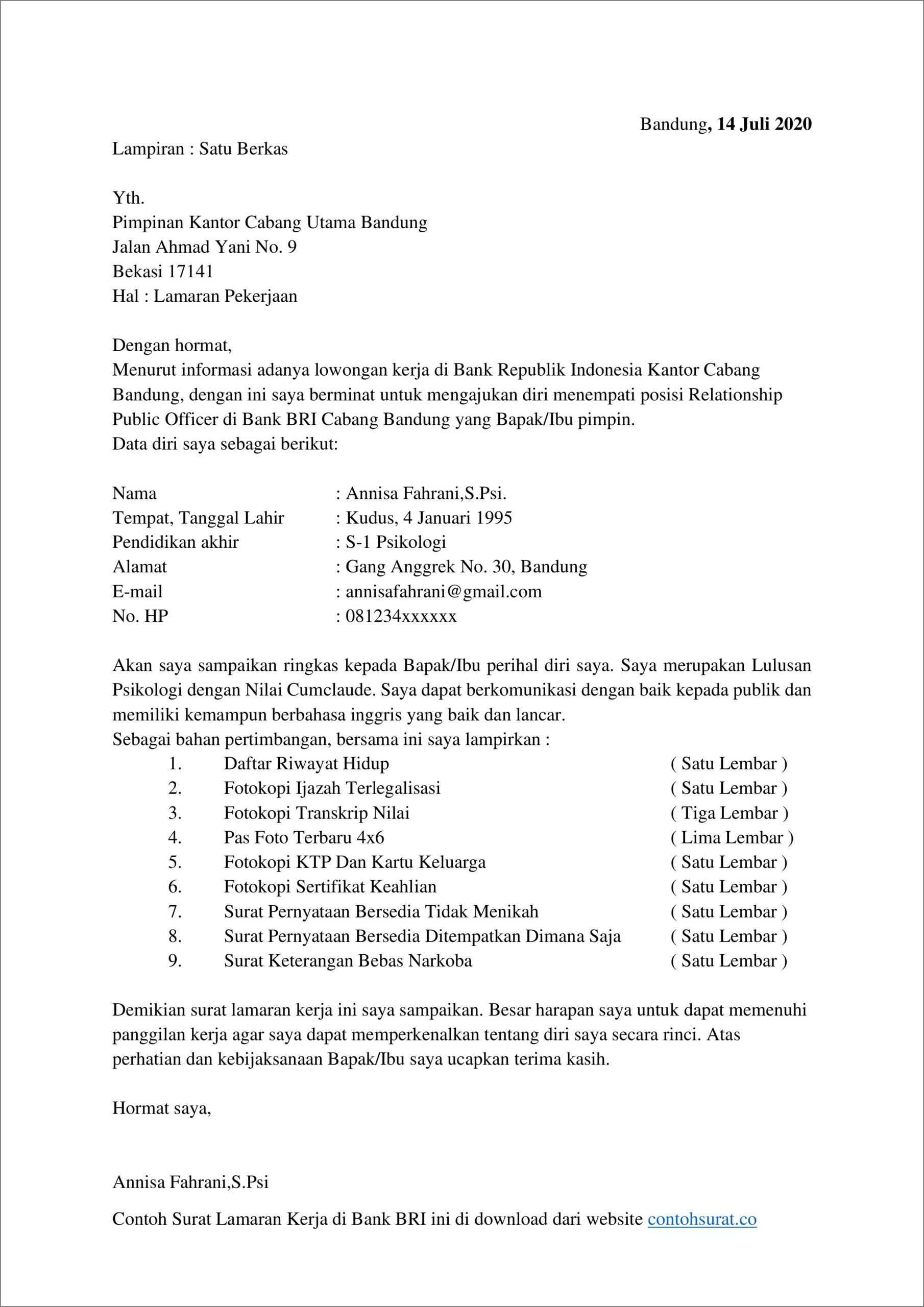 Contoh Surat Pengalaman Kerja Satpam