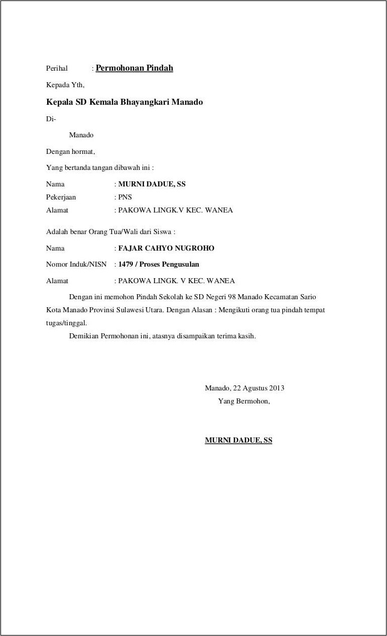 Contoh Surat Pengantar Tugas Kerja