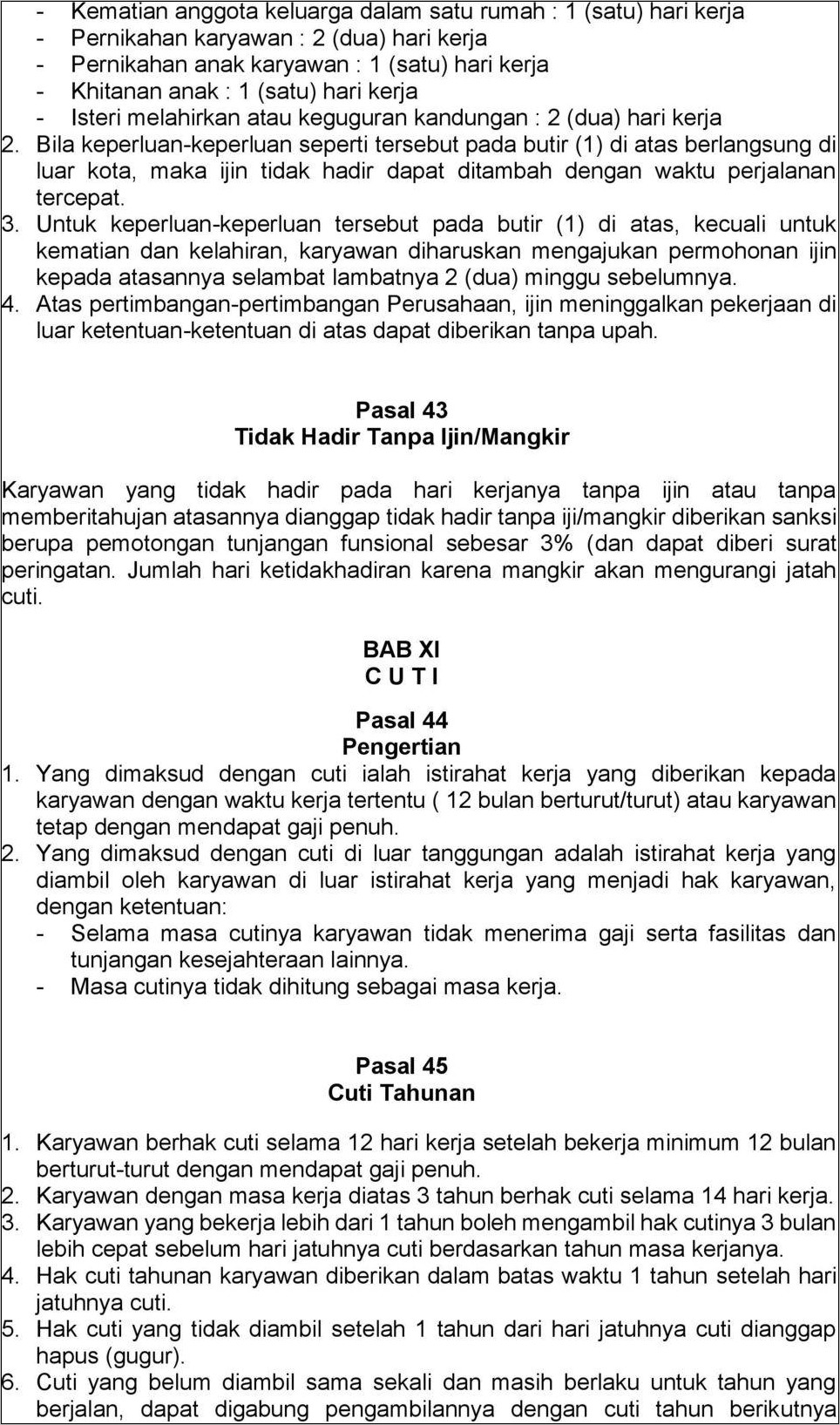 Contoh Surat Peringatan Mangkir Kerja