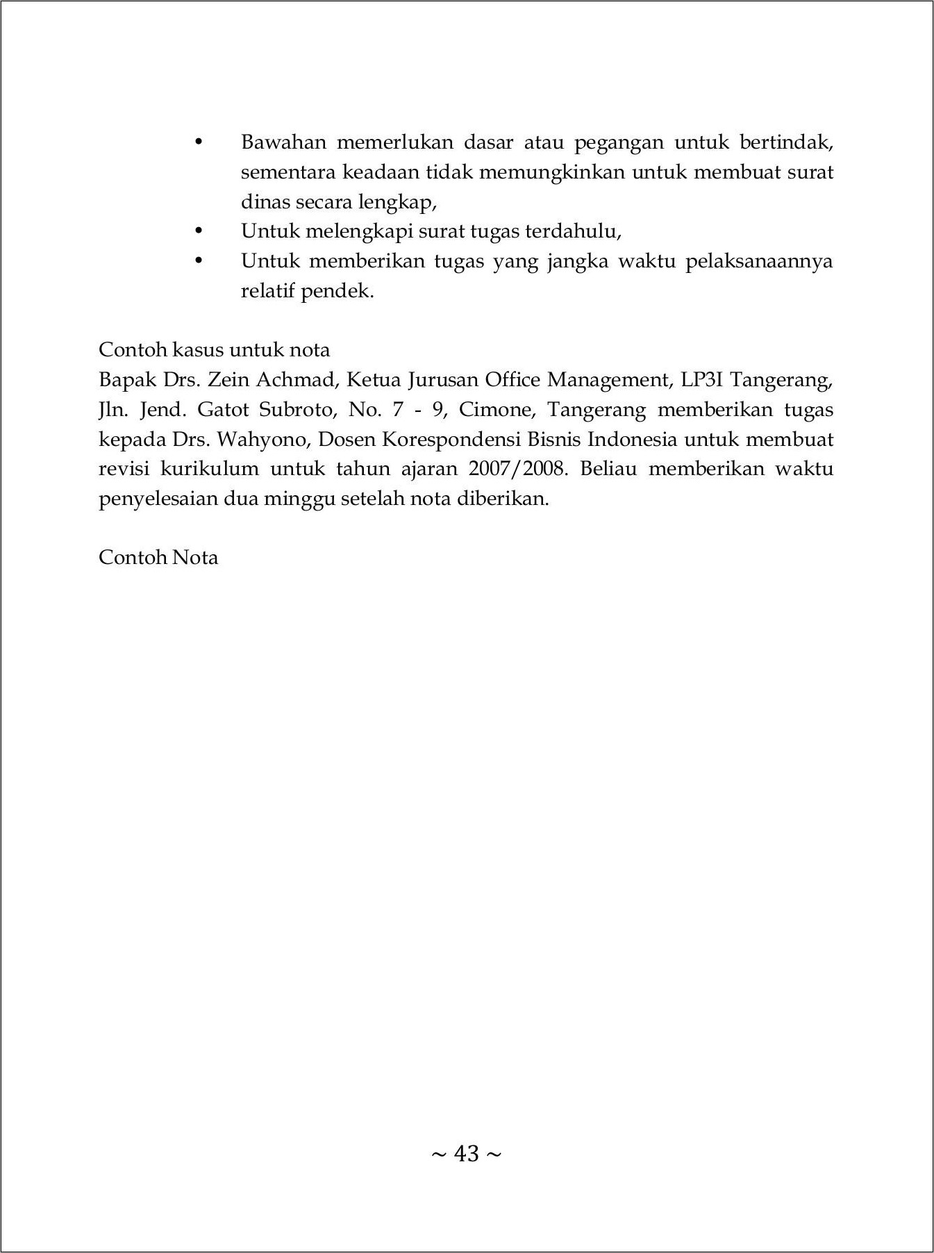 Contoh Surat Perintah Penyegaran Kerja