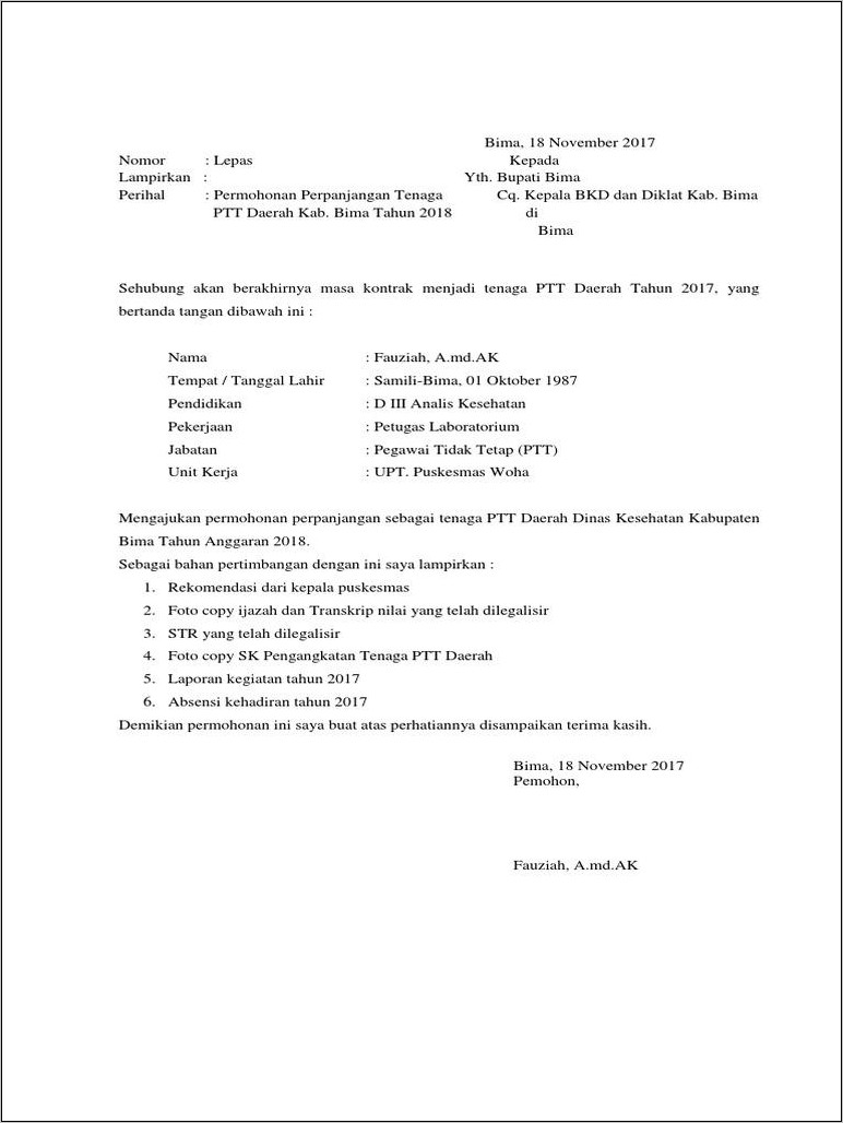 Contoh Surat Perjanjian Kerja Guru Tk