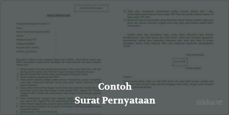 Contoh Surat Perjanjian Kesalahan Dalam Bekerja