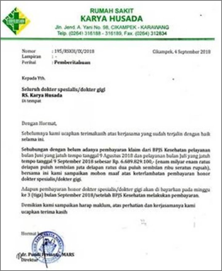 Contoh Surat Permohonan Maaf Kepada Dinas Tenaga Kerja