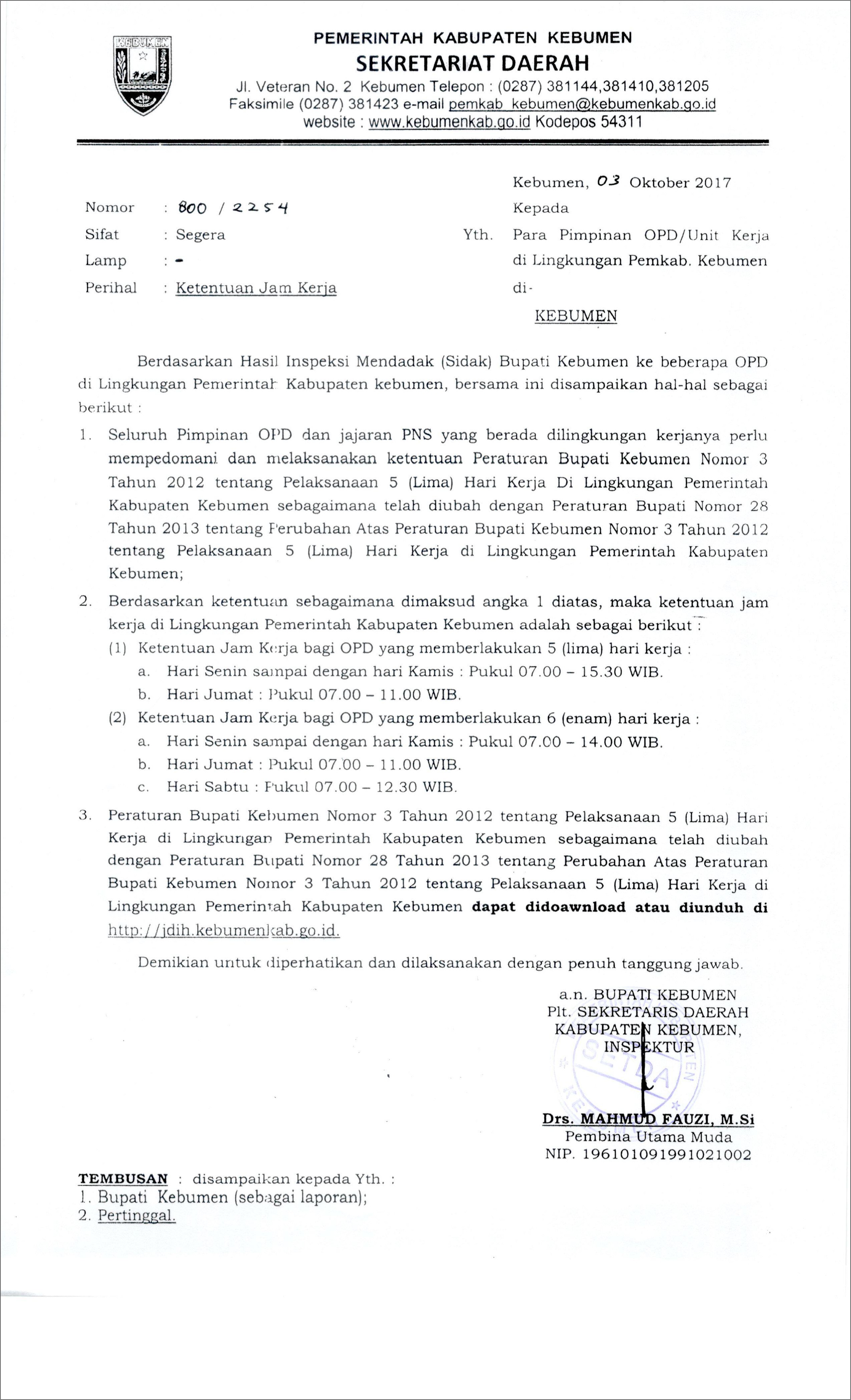 Contoh Surat Permohonan Penambahan Jam Kerja Lembur