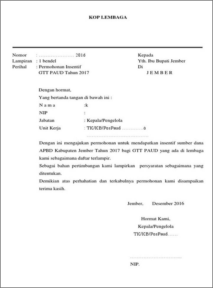 Contoh Surat Permohonan Rolling Kerja