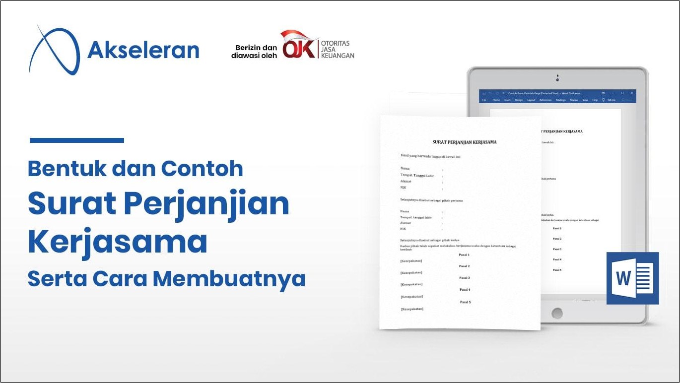 Contoh Surat Pernyataan Kerja Kontrak