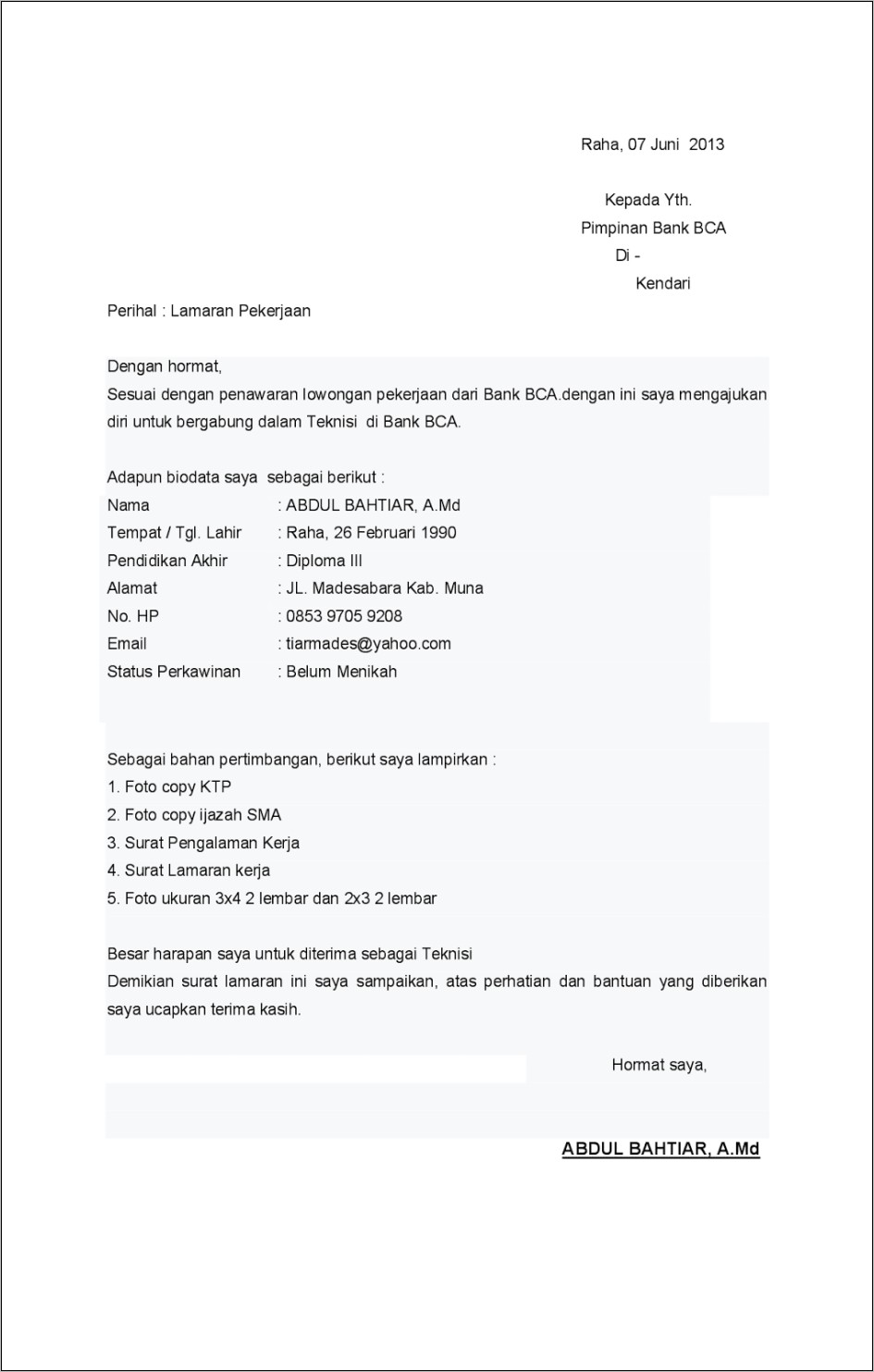 Contoh Surat Pernyataan Orang Sudah Gak Bekerja Diperushaan