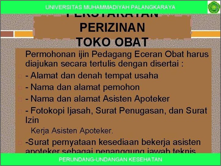 Contoh Surat Pernyataan Tidak Bekerja Di Toko Obat Lain