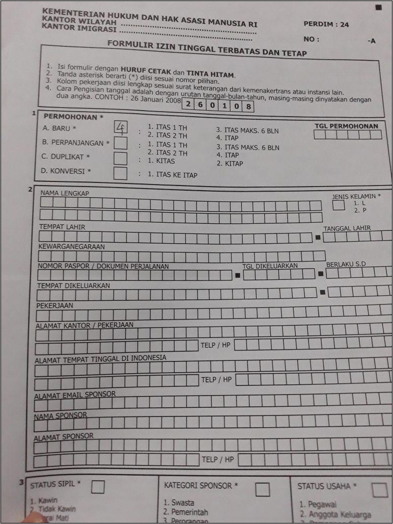 Contoh Surat Perpanjangan Kontrak Kerja Untuk Memperpanjang Kitas