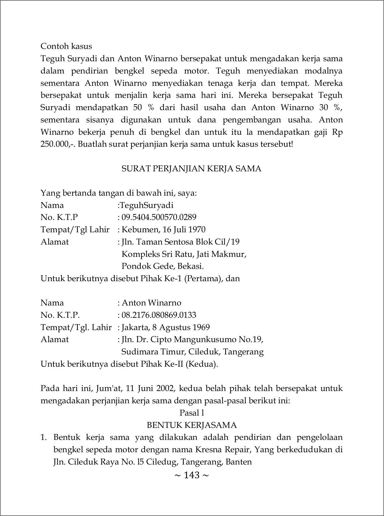 Contoh Surat Persetujuan Menerima Kontrak Kerja Dalam Bhs Inggris