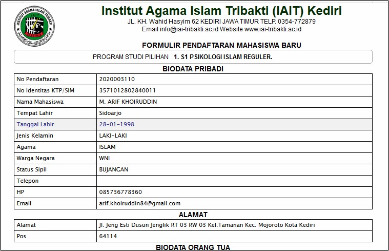 Contoh Contoh Surat Keterangan E Ktp Kota Kediri