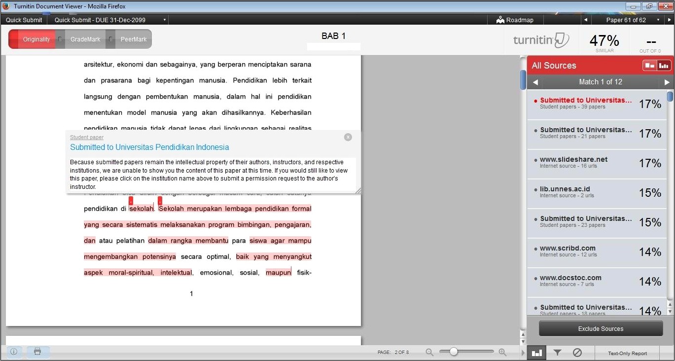 Contoh Dokumen Surat Keterangan Perusahaan Penjual Jasa Aplikasi Turnitin