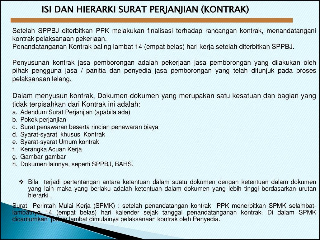 Contoh Format Adendum Surat Perjanjian Konstruksi