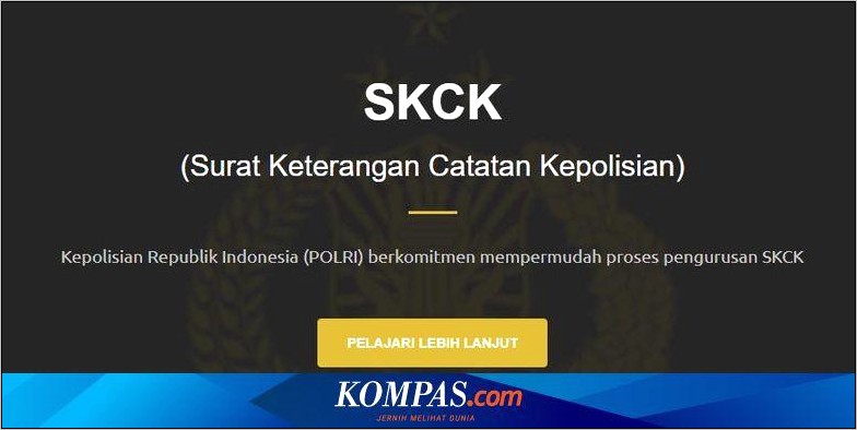 Contoh Format Kosong Surat Keterangan Catatankepolisian