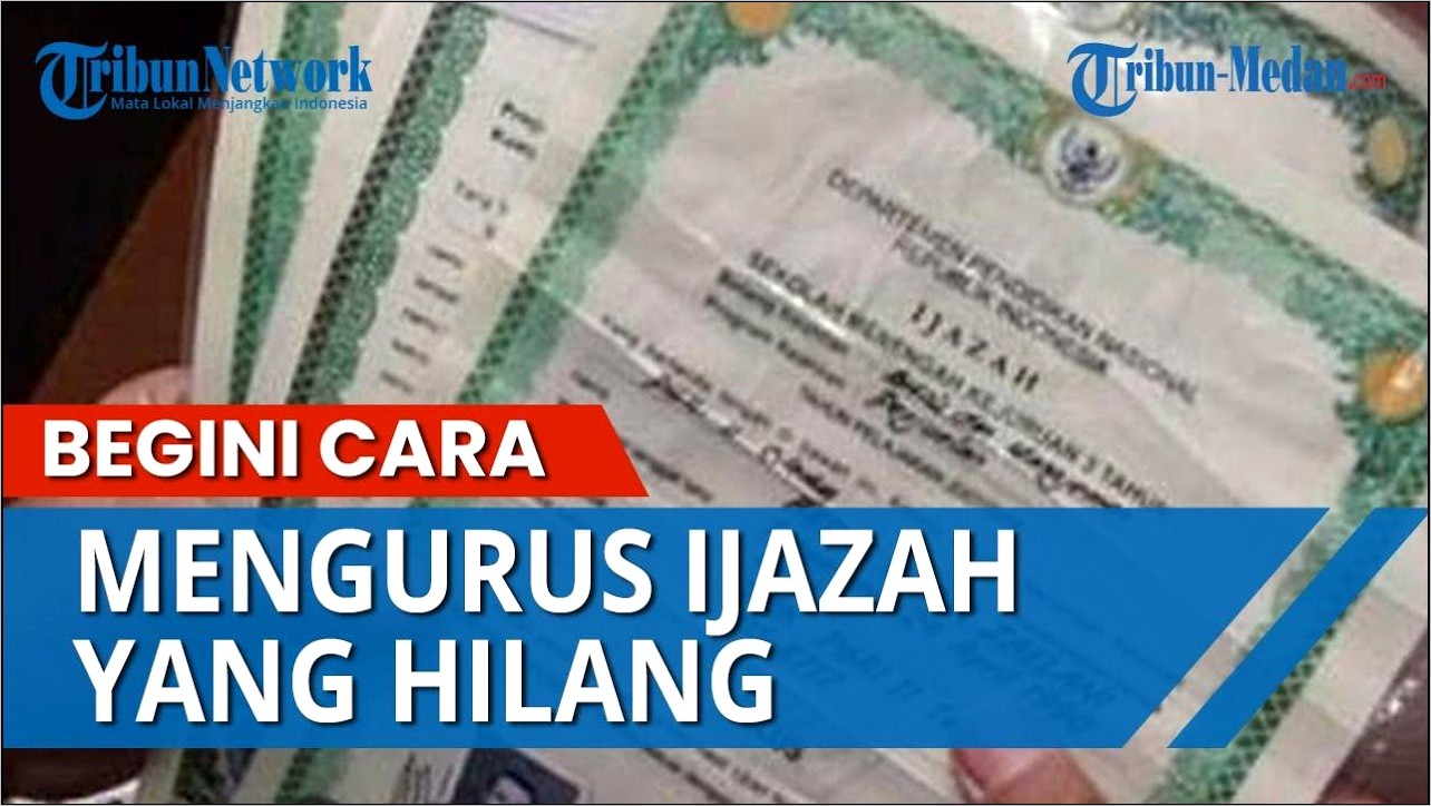 Contoh Format Surat Keterangan Ijazah Terbakar Dari Sekolah