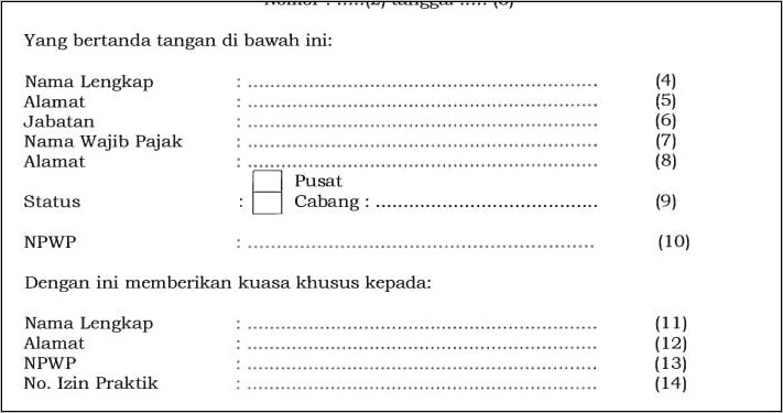 Contoh Format Surat Perjanjian Pisah Harta