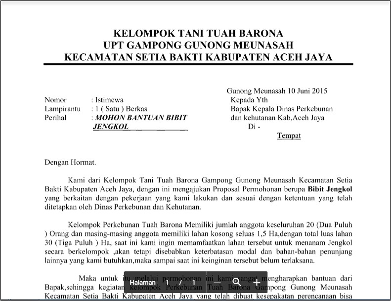 Contoh Format Surat Permohonan Audiensi