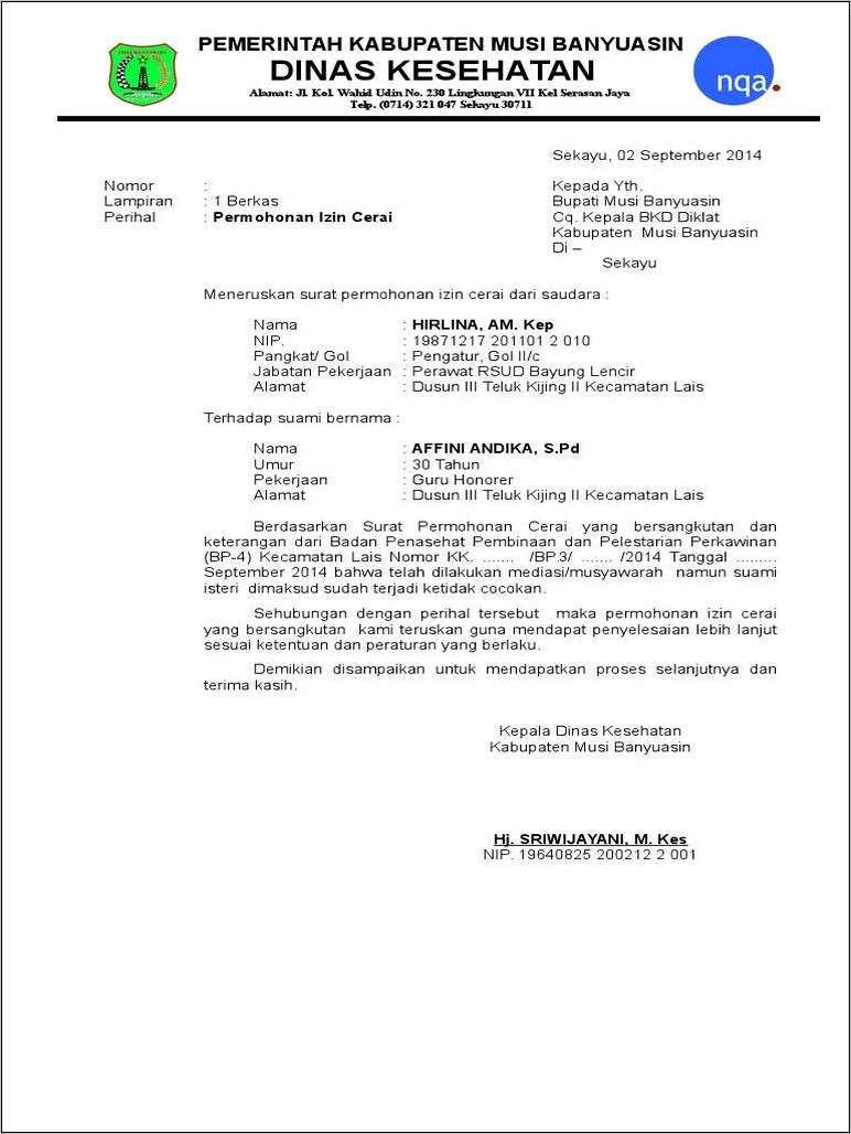 Contoh Format Surat Permohonan Izin Ke Bupati