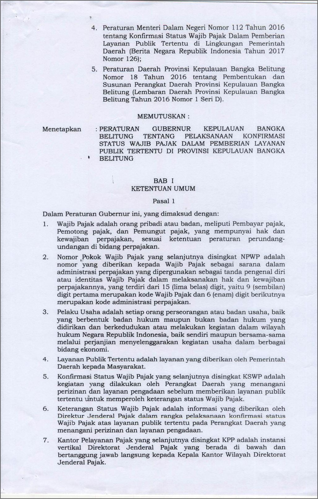 Contoh Format Surat Permohonan Keterangan Status Wajib Pajak Word