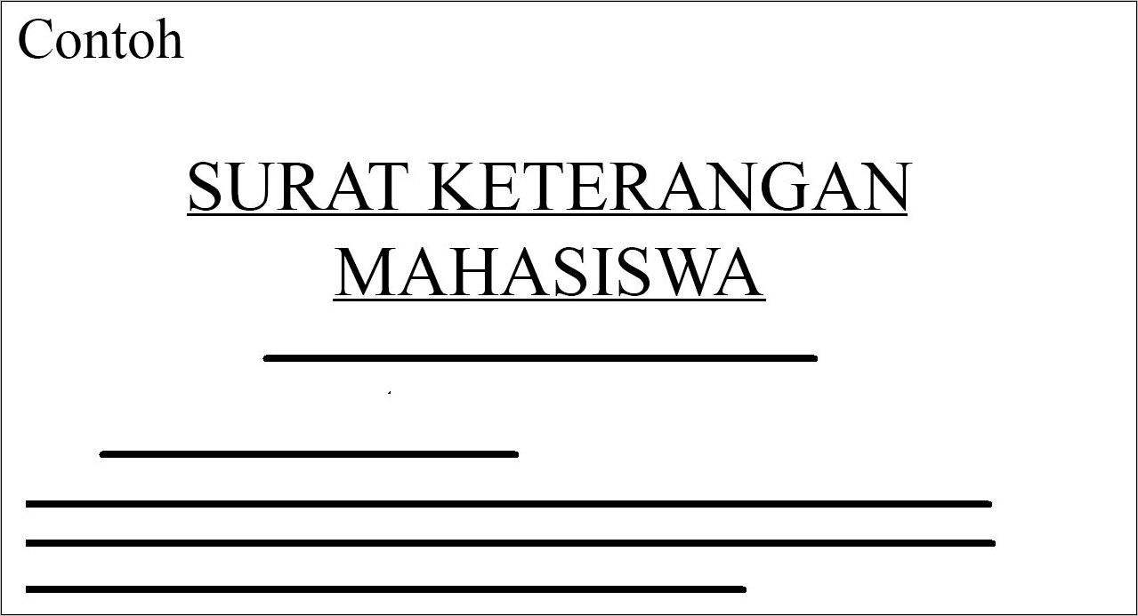 Contoh Format Surat Pernyataan Aktif Kembali Kuliah