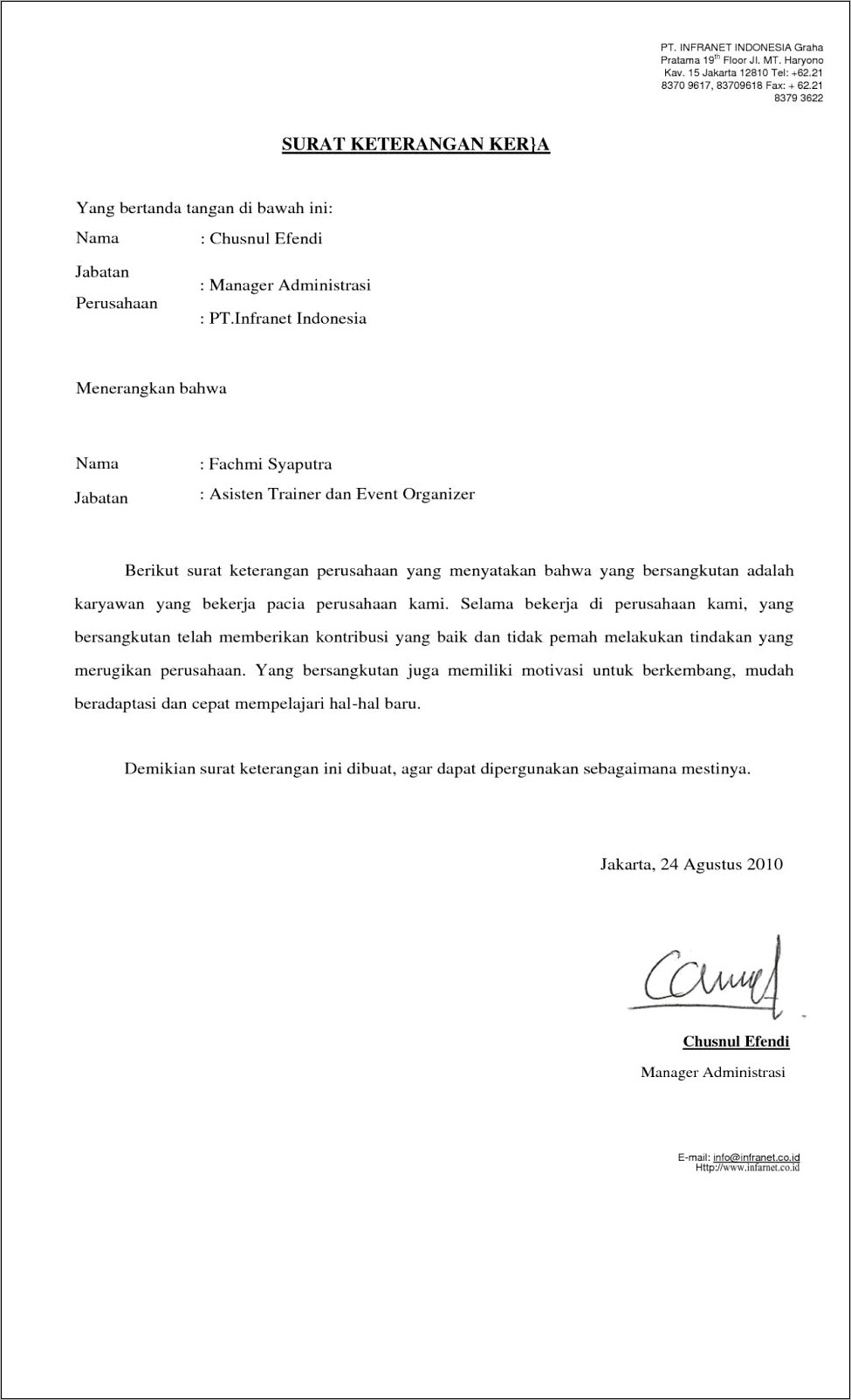 Contoh Format Surat Pernyataan Pemungutan Pajak Untuk Perusahaan