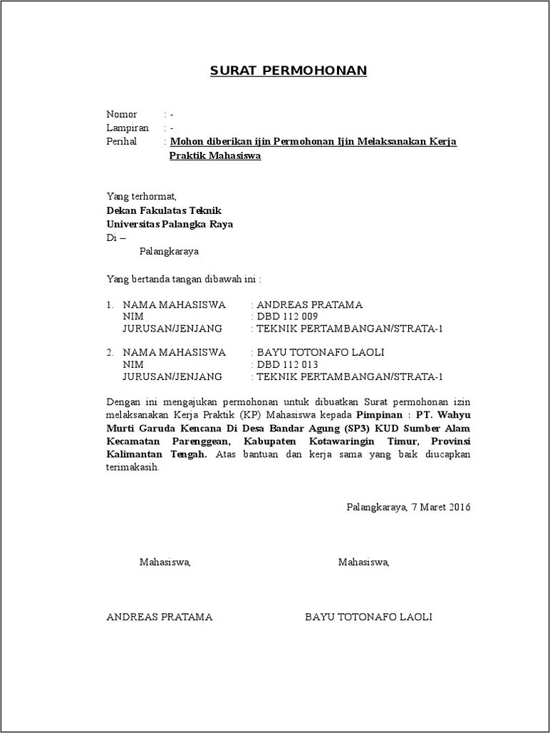 Contoh Makalah Surat Permohonan Nkv