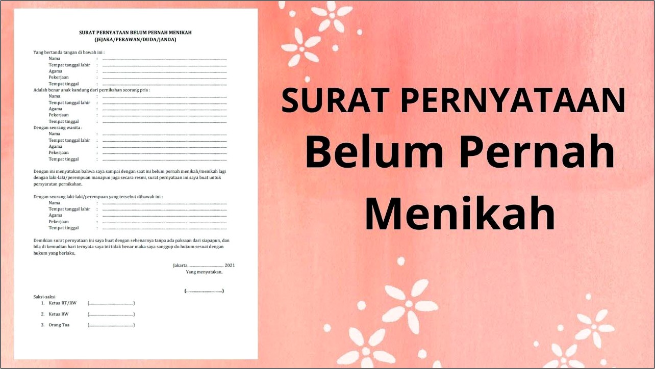 Contoh N4 Surat Keterangan Tentang Orang Tua