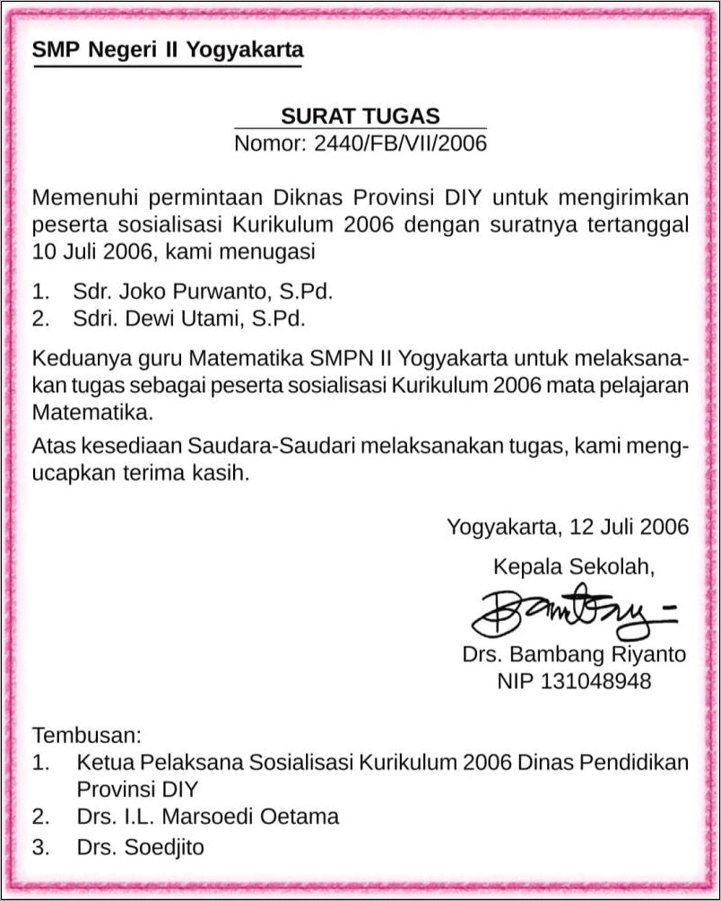 Contoh Penulisan Paragraf Surat Keterangan Yang Benar